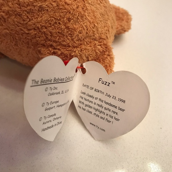 Beanie Baby Handmade “FUZZ” Rare 1998 - Picture 7 of 8
